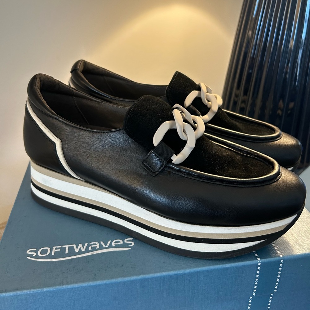 Softwaves Cala black sneaker size 40(10)